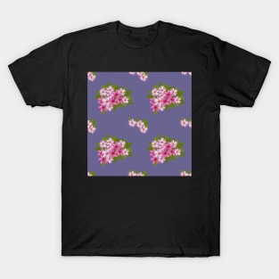 Flowers pattern with plumeria T-Shirt